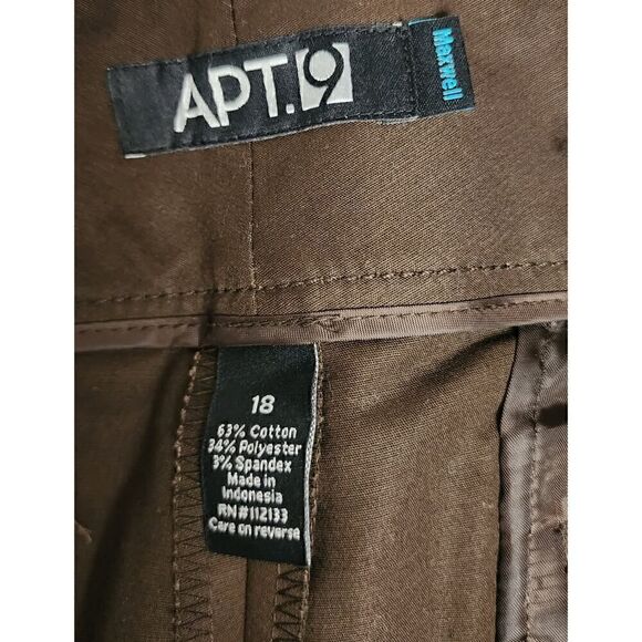 Apt. 9  Maxwell Fit  Bermuda Brown Short Size 18 NWT - Picture 5 of 5